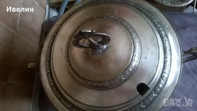 стара посребрена купа за боле, снимка 3 - Антикварни и старинни предмети - 24804744