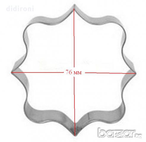 Метална форма резец ТАБЕЛА / РАМКА за фондан, тесто и др. моделиращи смеси, снимка 2 - Форми - 10708681