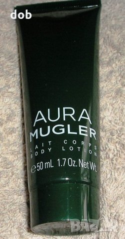Нов комплект THIERRY MUGLER AURA 5 ml  EDP + 50 ml боди лосион + козметична торбичка, снимка 9 - Козметика за тяло - 22947392