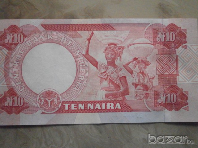 10 найри- Нигерия, 2005 година-виж цената , снимка 4 - Нумизматика и бонистика - 7905968
