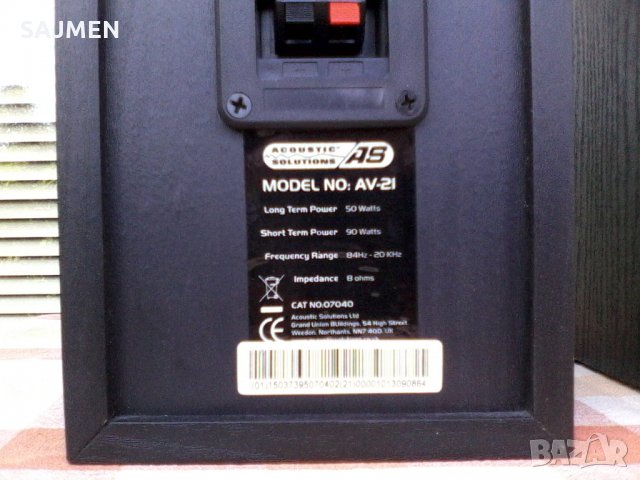 Acoustic Solutions AV-21 ТОНКОЛОНИ, снимка 6 - Аудиосистеми - 22334667