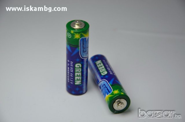 Батерии AAA 1.5V SKY GREEN - код 1051, снимка 4 - Други - 13274166