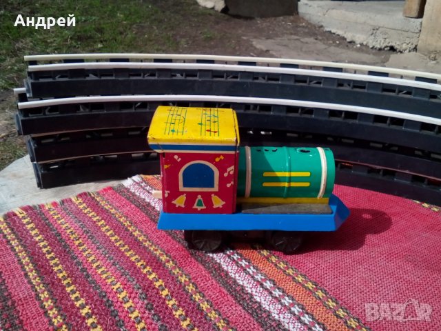 Стара играчка влакче, снимка 3 - Антикварни и старинни предмети - 24746378