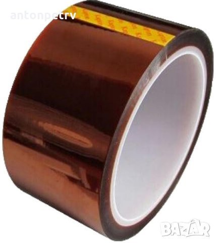 Полиамидна лента ( Kapton tape ) за използване при 3D принтери 20мм и 40 мм ширина 30 метра дължина, снимка 2 - Принтери, копири, скенери - 24214594