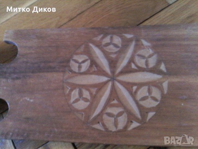 Дървена Лъжица за стена Минск 1976 г ръчна изработка дърворезбована, снимка 3 - Антикварни и старинни предмети - 23394591