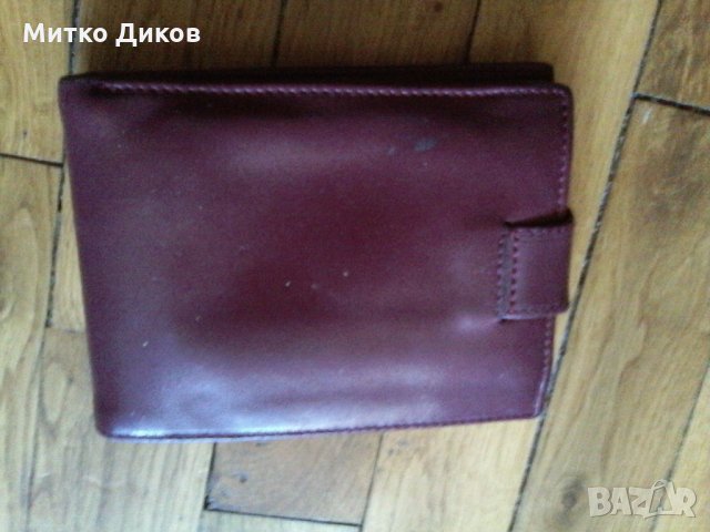 Портфейл Капица 125мм на 95мм -естествена кожа-винен, снимка 3 - Портфейли, портмонета - 23817013