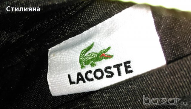 Lacoste оригинална дамска жълта чанта от PVC, снимка 9 - Чанти - 18393840
