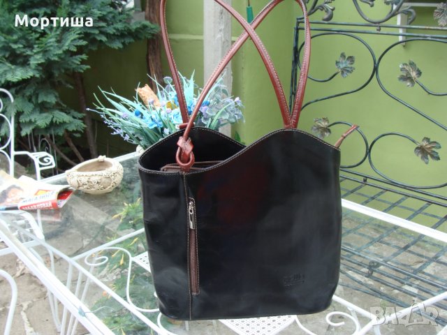  pelle италианска чанта естествена кожа РАЗПРОДАЖБА 