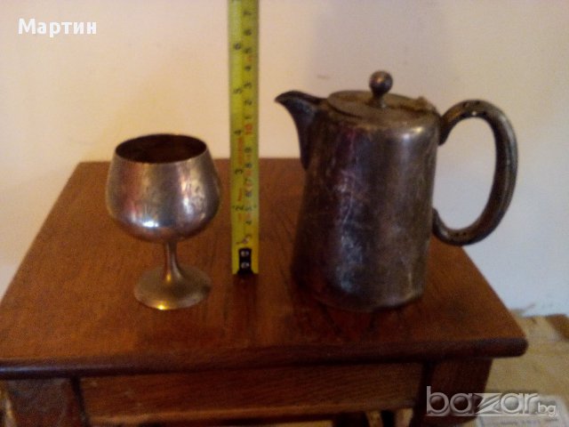 Стари масивни посребрени - Съдове - 2 бр ! (121236), снимка 4 - Сервизи - 14660663