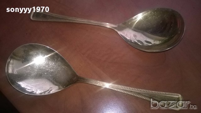 Imperial 18/10-23/24 karat hartvergoldet-лъжици 21х6см-внос швеицария, снимка 6 - Антикварни и старинни предмети - 17890786