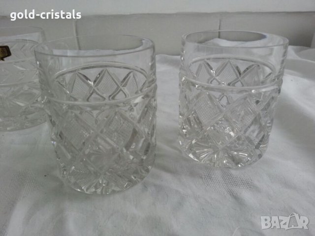  кристални чаши, снимка 2 - Антикварни и старинни предмети - 24174075
