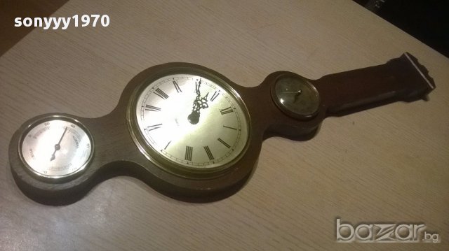 Ретро хидро/барометър/часовник-60/17см-внос швеицария, снимка 12 - Антикварни и старинни предмети - 15452306