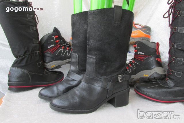 КАТО НОВИ мото боти Lauren by Ralph Lauren® рокерски, 40 - 41,мото ботуши MAXI DAMA,100% естествена , снимка 4 - Дамски ботуши - 20747864