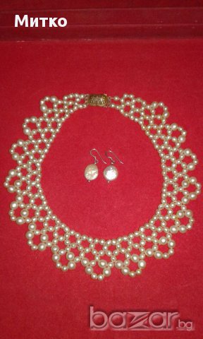 Колие старо с естествени перли., снимка 2 - Антикварни и старинни предмети - 17770975