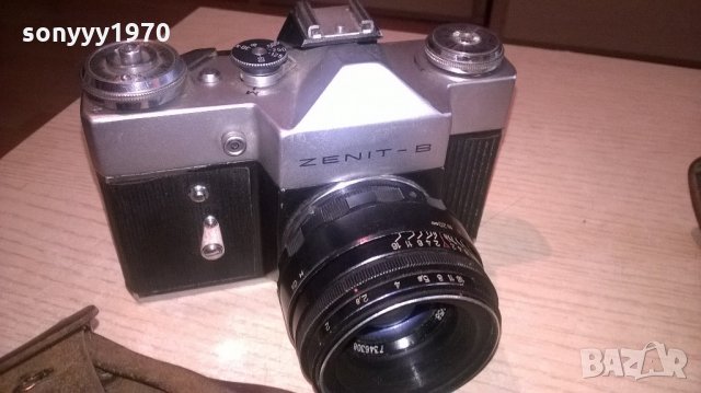 zenit b-made in ussr-ретро фотоапарат+кожен кобур, снимка 2 - Фотоапарати - 21759364