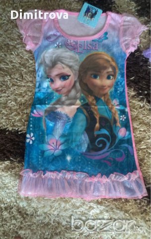 ТОТАЛНА РАЗПРОДАЖБА Рокля с Елза и Анна от Замръзналото кралство, снимка 3 - Детски комплекти - 10670841