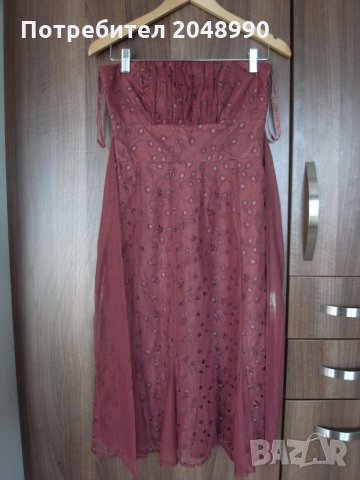 Продавам елегантна дамска рокля, цвят бордо, нова, марка Coast размер UK 8/ EU 36/ S 