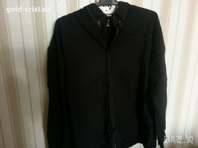 Мъжка черна риза, снимка 2 - Ризи - 22462985