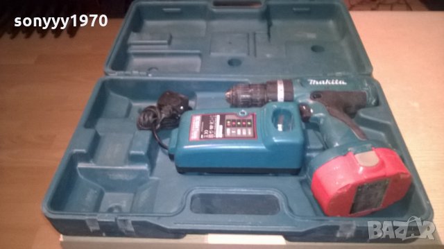 makita-куфар+винтоверт+зарядно+батерия-внос англия, снимка 3 - Винтоверти - 22671484