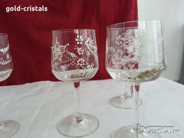 ретро чаши за вино или ракия, снимка 4 - Антикварни и старинни предмети - 19828536