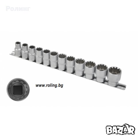 Вложки универсални SPLIN комплект 12бр. Topmaster №330320