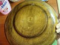 Великолепна ръчно изработена дървена чиния за стена , снимка 4