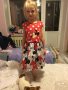 Мини Маус разкроена детска рокля с червени точки горна част, снимка 5