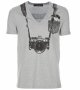 FRANKIE MORELLO GREY CAMERA PRINT Мъжка Тениска size S, снимка 5