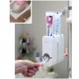 Комплект автоматичен диспенсър за паста за зъби и четка за зъби за баня с високо качество, снимка 14