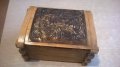 ретро дървена кутия с метален обков-1977г-22х16х11см, снимка 9