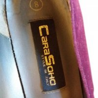 Дам.обувки-/изк.велур/-№38-цвят-тъм.лилави. Закупени от Италия., снимка 13 - Дамски обувки на ток - 22385893