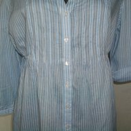 Рокля тип риза от много фин индииски памук ”Н&М”® / голям размер , снимка 3 - Рокли - 14788752