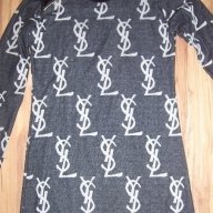 дамска блузка-туника с кожени ръкави-размер- Л - Хл, снимка 2 - Туники - 10038488