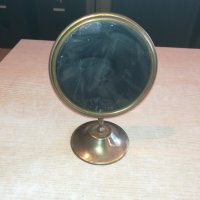 старо френско огледало-антика-мед/месинг-внос от франция, снимка 2 - Антикварни и старинни предмети - 20963710
