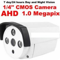 Метална 1mpx CCTV 1/4" Сензор 'Sony' с IR-Cut AHD 720P 3.6mm Удароустойчива Водоустойчива Камера, снимка 1 - Камери - 12614184