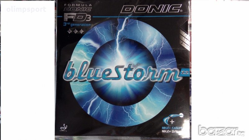 гума за тенис на маса Donic Blue Storm Z2 нова черна, червена, снимка 1