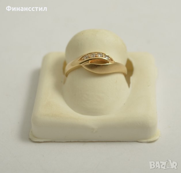нов златен пръстен 43528-2, снимка 1