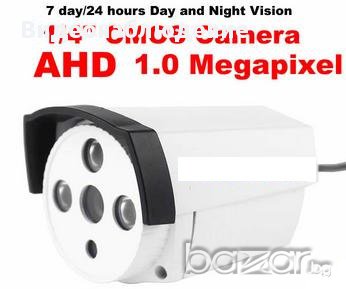 Метална 1mpx CCTV 1/4" Сензор 'Sony' с IR-Cut AHD 720P 3.6mm Удароустойчива Водоустойчива Камера, снимка 1