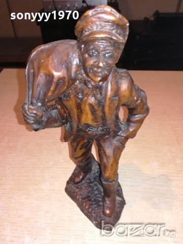 ретро фигура-човек с торба-25х13х13см-внос швеицария, снимка 8 - Колекции - 20759642