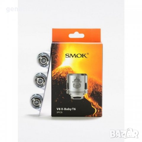 Smok V8 X Baby T6 0.2 Ohm Coils, изпарителни глави на Смок, снимка 2 - Други - 21040946