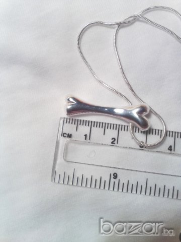 Посребрен гердан кокъл НОВ НАЛИЧЕН, снимка 2 - Колиета, медальони, синджири - 7130107