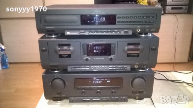 philips receiver+philips deck+philips cd-като нови уреди-swiss, снимка 4 - Ресийвъри, усилватели, смесителни пултове - 24630375