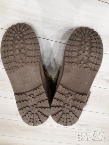 НОВИ бежови зимни обувки унисекс - топла дебела подплата с пух, снимка 6 - Мъжки боти - 23553097