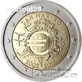 2 Евро монети (възпоменателни) емитирани 2012г(10-та годишнина от въвеждането на еврото), снимка 18 - Нумизматика и бонистика - 16027773