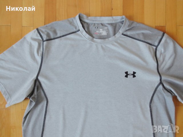 Under Armour Carbon Heather  Raid T-Shirt, снимка 2 - Тениски - 25902160