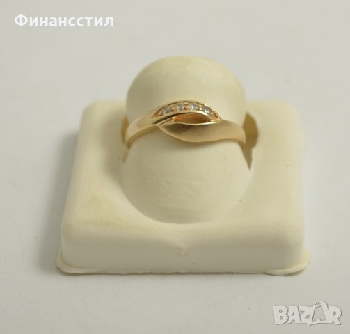 нов златен пръстен 43528-2, снимка 1 - Пръстени - 23633792