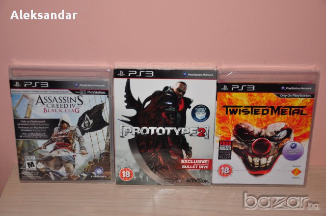 Нови игри.assassins Creed Black Flag,twisted Metal,prototype ps3,пс3, снимка 1 - Игри за PlayStation - 9834724