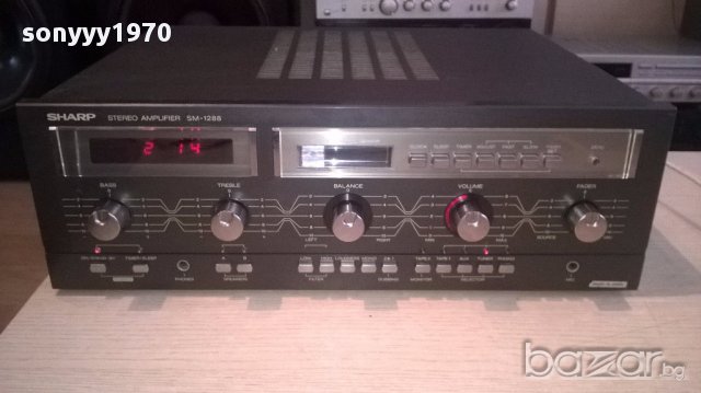 sharp sm-1288h retro amplifier-made in japan-внос англия, снимка 2 - Ресийвъри, усилватели, смесителни пултове - 17061794