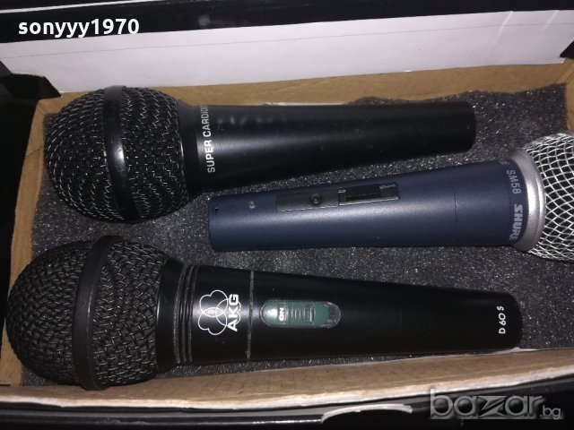 shure akg behringer-маркови микрофони-внос швеицария, снимка 3 - Микрофони - 20426717