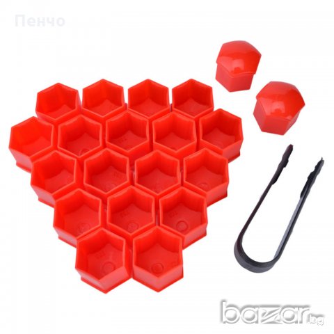 Капачки, тапи за болтовете на джантите на кола, автомобил, камион 17мм прахова защита, цветни украса, снимка 4 - Аксесоари и консумативи - 20799324